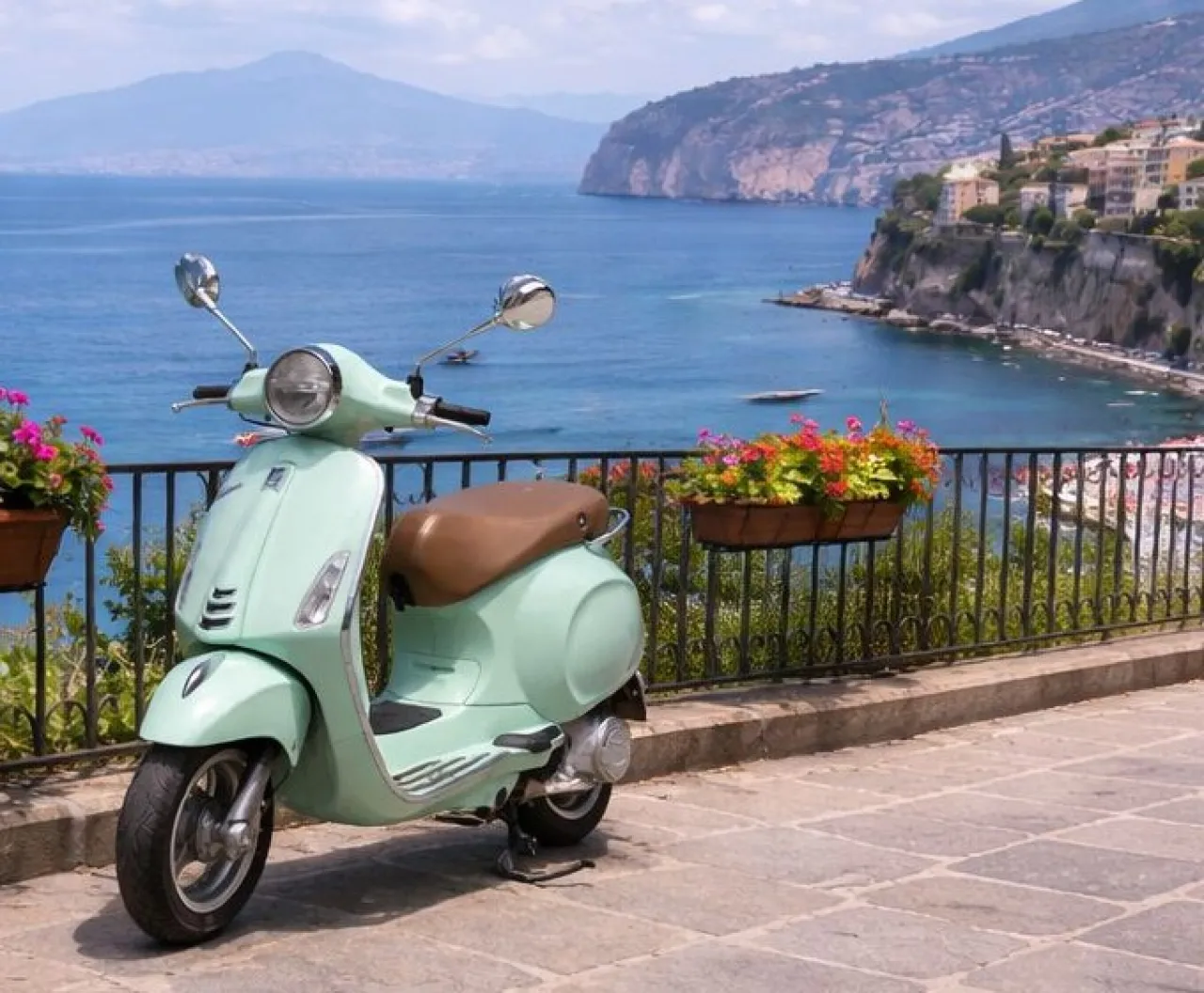 noleggio vespa con bauletto 